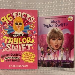 Two Taylor Swift paperback books.